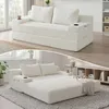 2-in-1 Cord Schlafsofa mit Schlaffunktion, Getränkehaltern Produktbild-Vorschau 3