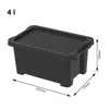 Opbergbox EVO EASY, 4 liter - zwart Productafbeelding-voorbeeld 2