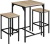 A bar set with a table and two stools against a white background. Náhled obrázku produktu