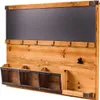 Wandboard HERITAGE 80cm natur Pinie 6 Haken Kreidetafel Produktbild-Vorschau 13