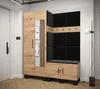 Garderobe ARTIN Set 14 mit gepolsterten Paneelen Industrial Produktbild-Vorschau 2