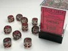 Chessex Translucent 12mm d6 Smoke/red Dice Block™ (36 dice) Produktbild-Vorschau 1