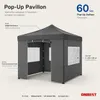 ONBEST Pavillon 3x3 | Wasserdicht | faltbar | Grau | mit Produktbild-Vorschau 2