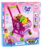 Chariot de courses pour enfants, rose, 46 pièces, 52 cm Voir les images du produit 5