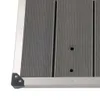 vidaXL Garten-Duschwanne WPC Edelstahl 110 x 62 cm Grau Produktbild-Vorschau 4
