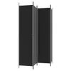 vidaXL Paravento a 4 ante, nero, 200x220 cm, in tessuto Anteprima dell’immagine prodotto 12