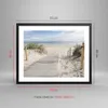 Gerahmtes Poster - Schwarzer Rahmen - Strand Düne Eintritt Produktbild-Vorschau 5