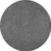Tappeto di design per esterni Antracite chiaro rotondo Anteprima dell’immagine prodotto 2