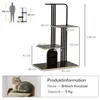 PawHut Kratzbaum 128 cm Katzenbaum mit Kissen Kletterbaum Produktbild-Vorschau 3