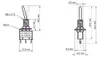 goobay Kippschalter ON/OFF/ON 3 x Lötösen 12 V 6 a(Bulk) Produktbild-Vorschau 3