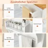 A collage of images showcasing different features of a kitchen cabinet, including towel holders and a spice rack. Náhled obrázku produktu
