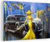 Bilder auf glas - frau retro stil - 70x50cm - Glasbilder - Produktbild-Vorschau 1