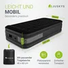 An inflatable mattress with dimensions and features highlighted. Produktbild-Vorschau