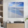 DEQORI Glasbild Echtglas 4x50x50 cm 'Ein Meer weißer Produktbild-Vorschau 3