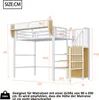Flieks Etagenbett 90x200cm mit Abnehmbarem Lagerregal, Produktbild-Vorschau 7