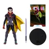A collection of items for a Robin action figure, including the figure itself, a sword, a display stand, and a collectible card. Podgląd zdjęcia produktu