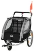 HOMCOM 2-in-1 kinderfietsaanhanger, inklapbaar, met Productafbeelding-voorbeeld 1