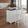 Wyspa kuchenna HWC-P62 z 2 stołkami, szafka kuchenna Podgląd zdjęcia produktu 9