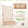 COSTWAY bloembak met klimrek, plantenbak voor klimplanten, Productafbeelding-voorbeeld 3