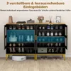COSTWAY 5-poschodová skrinka na topánky so sieťovanými Náhľad obrázku produktu 4
