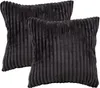 Kopfkissenbezug 2-teilig, 100% Polyester, 40x40 cm, schwarz Produktbild-Vorschau 1
