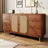 OKWISH Buffet Design Rotin et Bois - Avec 6 Tiroirs et 2 Voir les images du produit 3