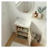 Meuble lave-mains sur pieds JOHANN décor chêne Voir les images du produit 7
