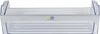 A clear plastic shelf with gray accents, featuring a small square logo in the center. Anteprima dell’immagine prodotto