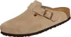 A single taupe Birkenstock Boston clog is shown against a white background. Produktbild-Vorschau