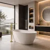 Rea Vloeren Badmengkraan Logan Brush Gold Productafbeelding-voorbeeld 6