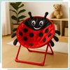 Relaxdays Moonchair per bambini, coccinella, pieghevole, A Anteprima dell’immagine prodotto 3