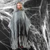 Halloween Kostüm Poncho Zombie für Erwachsene Gr. M-L grau Unisex Fasching Karneval Mottoparty Grusel-Outfit Geist Unisex-Kostüm Produktbild-Vorschau