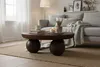 SIT Möbel Couchtisch Ø 90 cm | rund | Mango massiv, braun | Produktbild-Vorschau 5