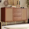 Rattanowa komoda z 2 drzwiami i 3 szufladami, regulowana Podgląd zdjęcia produktu 4