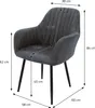 ML-Design 4er Set Esszimmerstuhl mit Rückenlehne, Produktbild-Vorschau 6