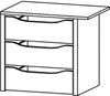 Schubkasteneinsatz 3er 66x45 Zubehör von Rauch Packs Produktbild-Vorschau 6