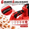 Soffiatore a Batteria 21V Brushless, 2×4,0Ah Batterie, 320 Anteprima dell’immagine prodotto 3