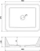 Mexen Catia lavabo da appoggio 48 x 37 cm, bianco - Anteprima dell’immagine prodotto 7