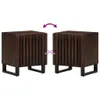 The Living Store Nachttische 2 Stk. 40x34x46 cm Massivholz Produktbild-Vorschau 8