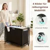 COSTWAY wasmand, 2-in-1 wasverzamelaar en console, Productafbeelding-voorbeeld 5