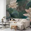 Vlies Fototapete - Lilac Pond 300x210 cm Blumen Produktbild-Vorschau 1