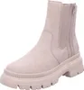 A studio shot of a single beige boot. Produktbild-Vorschau