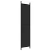 vidaXL Paravento a 4 ante, nero, 200x220 cm, in tessuto Anteprima dell’immagine prodotto 13