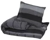 vidaXL Bettwäsche-Set Dunkelgrau 135x200 cm Baumwolle Produktbild-Vorschau 3