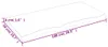 vidaXL Tischplatte 100x50x(2-4) cm Massivholz Eiche Produktbild-Vorschau 8