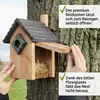 zooprinz Nistkasten | Satteldach | Braun | ⌀ 33 mm Produktbild-Vorschau 4