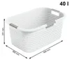 ROTHO Wäschekorb Country 40l weiß 109082 7610859229045 Voir les images du produit 4