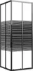 vidaXL Duschkabine mit Streifen ESG 80x80x180 cm Schwarz Produktbild-Vorschau 1