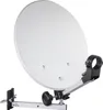 A satellite dish with its mounting hardware, isolated on a white background. Produktbild-Vorschau