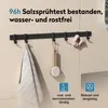 doporro Garderobenhaken Aluminium, 6 Verschiebbare Produktbild-Vorschau 2